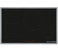 BOSCH PVS845HB1E PIANO COTTURA A INDUZIONE, 4 zone di cotura, dimensioni: L 80,2 cm, P 52,3 piano in Vetroceramica, Nero