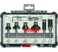 Bosch Rand- E Kantenfräser-set, 1/4 Zoll-Schaft, 6-teilig 2607017470