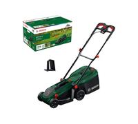 Bosch Rasaerba a batteria ROTAK18V-32 (larghezza di taglio: 32 cm, altezza di taglio: 25-65 mm, sacco raccoglierba in tessuto da 35 l, tappo per pacciame, senza batteria)