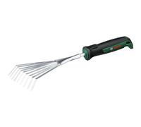Bosch rastrello a ventaglio manuale da giardino (per rastrellare scarti del giardino; robusto; acciaio inox; Softgrip; ergonomico)