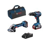 BOSCH Kit 0615990M4A (GSB 18V-55 + GWS 18V-7 + 2 x 4,0 Ah + GAL18V-40 + Borsa)