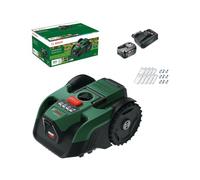 Bosch Robot rasaerba a batteria VISIMOW18V-200 (per prati fino a 200 m², larghezza di taglio: 18 cm, altezza di taglio: 20-60 mm, con lame di ricambio, inclusi batteria e caricabatteria)