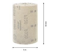 Bosch Rotolo di rete abrasiva EXPERT M480 93mm 5m G 320 per levigatura a mano Quantità:1