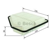 BOSCH Filtro aria F026400176 | Compatibile con: LEXUS IS II, TOYOTA RAV 4 III, RAV 4 IV