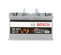 Bosch S5A11, Batteria per Auto, 80A/h, 800A, Tecnologia AGM, Adattato per Veicoli con Sistema Start/Stop