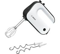 Bosch Sbattitore Elettrico MFQ4020, 450 W, 5 Velocità e Turbo, Leggero, Impugnatura Comoda, Fruste Incluse, Ganci per Impastare in Acciaio Inox Inclusi, Pulsante di Esplusione, Bianco, Antracite