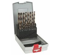 BOSCH SERIE 19 PUNTE DA 1 A 10 mm AL COBALTO PER ACCIAIO INOX HSS-CO 2608587014