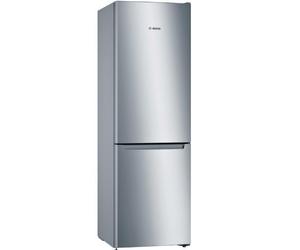 Bosch Serie 2 KGN36NLEA Frigorifero combinato da libera installazione 186 x 60 cm Metal look Classe E