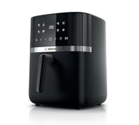 Bosch Serie 4 Friggitrice ad Aria MAF462B0, Air Fryer 6,1 L, 7 Programmi, Doppi Elementi Riscaldanti, Funzioni Defrost e Mantenimento in Caldo, Touchscreen, Cottura fino al 60%* Più Veloce, Nero