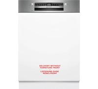 Bosch Serie 4, lavastoviglie parzialmente integrata, 60 cm, acciaio inox, SMI4HTS00E