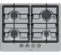 Bosch PGP6B5K90, Serie 4, Piano Gas, 4 Fuochi, 60 cm, Inox