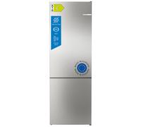 Bosch KGN494ICF Serie 4, Frigorifero combinato da libera installazione, NoFrost, VitaFresh XXL: Spazio extra-large per i tuoi cibi freschi, PerfectFit, Luce LED, Acciaio, 203 x 70 cm