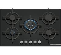 BOSCH PPQ7A6I10 PIANO COTTURA GAS, 5 zone di cottura, dimensioni: L 75,2 cm, P 52 Nero