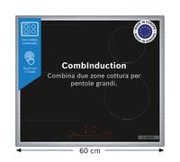 Bosch Serie 6 PVS645HB1E Piano cottura a induzione 60 cm CombInduction Nero