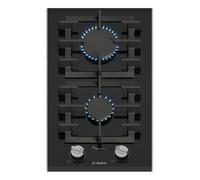 Bosch Piano cottura domino a gas PRB3A6I40 in vetroceramica nero da 30 cm - Serie 8