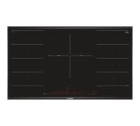 Bosch PXV975DV1E Serie 8 Smart piano cottura a induzione (autosufficiente), 90 cm di larghezza, FlexInduction libera scelta dello spazio, MoveMode preimpostati, sensore di frittura PerfectFry, cottura