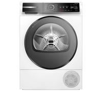 Bosch WQB245B40 - Asciugatrice a pompa di calore serie 8, con capacità di 9 kg, AutoDry, SmartDry, Home Connect, design anti-vibrazione, sistema di asciugatura sensitiva, colore bianco, 60 cm