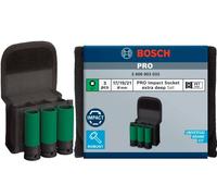 Bosch set 3 bussole chiavi a bussola Impact 1/2" lunga 17 19 21