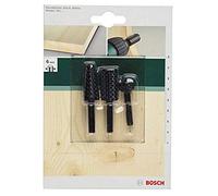 Bosch accessories set di raspe per legno 3 pezzi gambo 6 mm