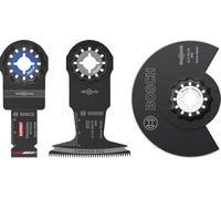 Bosch Set 3 pezzi in legno duro e metallo, 3 pezzi (per tubi in acciaio inossidabile, metalli non ferrosi, 132 x 103 mm, accessori professionali multistrumento)