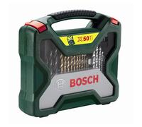 BOSCH - Set 50 Pezzi, Punte, Bussole, Adattatore, Calibro Diametri, Portabit, Svasatore Pz. 50