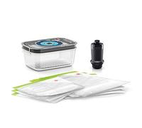 Bosch Elettrodomestici MSZV6FS1 Set Accessori Sottovuoti, con FreshVacuum, Contenitore per Alimenti e Sacchetti Riutilizzabili, 1.2 Litri, Trasparente, NESSUN motore di aspirazione