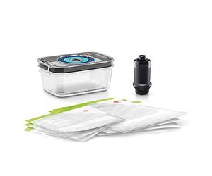 Bosch Set Accessori per Sottovuoto MSZV6FS1, Accessorio FreshVacuum per Sottovuoto, Compatibile con Frullatori a Immersione Bosch ErgoMixx, Contenitore Sottovuoto Incluso, Lavabile in Lavastoviglie