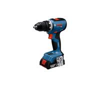 Bosch Set Attrezzi: GSR 18V-65 + 2 X Batteria + 19-tlg. Handwerkzeug-Set L-BOXX