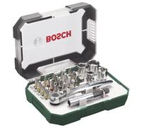 Bosch 26 pz. Set di Bit di Avvitamento con Cricchetti, bit PH, PZ, esagonali, T, S, Accessori Trapano e Cacciavite