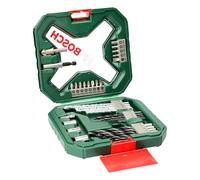Bosch Punte per trapani e avvitatori Set 34 Pezzi: 15 Punte + 13 bit di avvitamento + Portabit universale + Bussole e adattatore per bussole - 010608 Set...