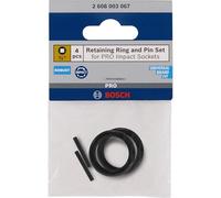 Bosch Set da 4 pezzi con anello di supporto e penna per chiave a bussola PRO Impact (2 x 73 mm)