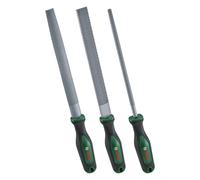 Bosch Set de 3 râpes (râpes a bois robustes plates/rondes/demi-rondes acier au carbone dur)