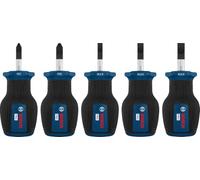 Bosch Set di cacciaviti corti PZ/SL PRO, 5 pz.