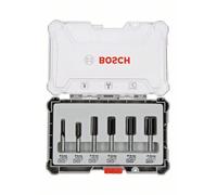 Bosch Set Di Frese Per Scanalature 6 Pezzi, Gambo 8 mm, 3 Taglienti 2607017466