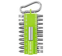 Bosch Set di punte per cacciavite 21pz. con moschettone, verde chiaro