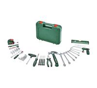 Bosch Set di utensili manuali avanzati da 64 pezzi (kit versatile, materiali di alta qualità, utensili ergonomici, pinze, chiavi, avvitatori, cricchetto, utensili di misura, sega, martello)