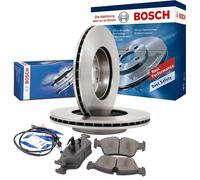 BOSCH Set Dischi Freno Anteriore Ventilato + Pastiglie per BMW Serie 1er E81 E87
