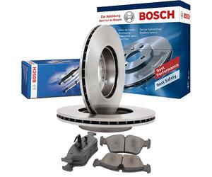 BOSCH Set Dischi Freno Anteriore Ventilato + Pastiglie per Renault Laguna I B56