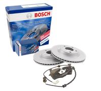 BOSCH Set Pastiglie Freno + Dischi Freno Anteriori Ventilati per Fiat Punto 199