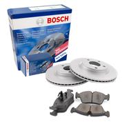 BOSCH Set Pastiglie Freno + Dischi Freno Anteriori Ventilati per Toyota Corolla
