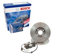 BOSCH Set Pastiglie Freno + Dischi Pieno Frontale per Dacia Logan MCV di Ks