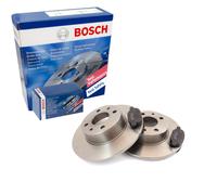 BOSCH Set Pastiglie Freno + Dischi Pieno Posteriore per Renault Vento E4M