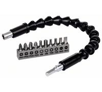 Bosch Set di punte, 11 pezzi, con prolunga flessibile in plastica 300 mm