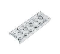 Bosch Siemens 654245 00654245 - Vassoio per uova, 12 uova, scomparto laterale, 280 x 99 x 25 mm, trasparente, per frigorifero KD29EAL40 KD29EAW40 KD29VNW20 KD29VL30 KD29VVW30