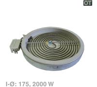 Bosch Siemens Elettrodomestici Elementi Riscaldonneto Radiante 175mmØ 2000W 230V