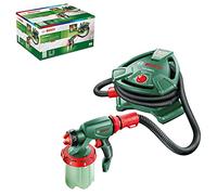 Bosch Sistema a spruzzo di vernice per casa e giardino PFS 5000 E (2 serbatoi di vernice da 1000 ml, ugello per pittura da parete (bianco), vernici (grigio)/lacche (nero), filtro per vernice