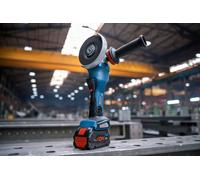 Bosch Smerigliatrice Angolare A Batteria BITURBO GWS 18V-15 PSC, Solo, L-BOXX