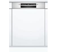 Bosch SMI2ITS33E Serie 2, Lavastoviglie da incasso con frontalino, Home Connect, Diagnostica da remoto, Assistente al lavaggio, Programma Preferito, EcoDosage, Acciaio, 60 cm