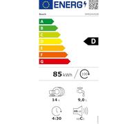Bosch SMS2HVI02E, Serie 2, Lavastoviglie 60 cm, Applicazione libera, Acciaio spazzolato anti-impronta