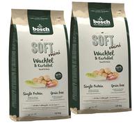 BOSCH Soft mini Cibo secco per cani con quaglia e patate 2x1 kg